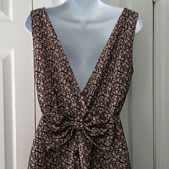 Live to be Spoiled black tan sleeveless bow accent dress Sz XL NWOT - Picture 6 of 8